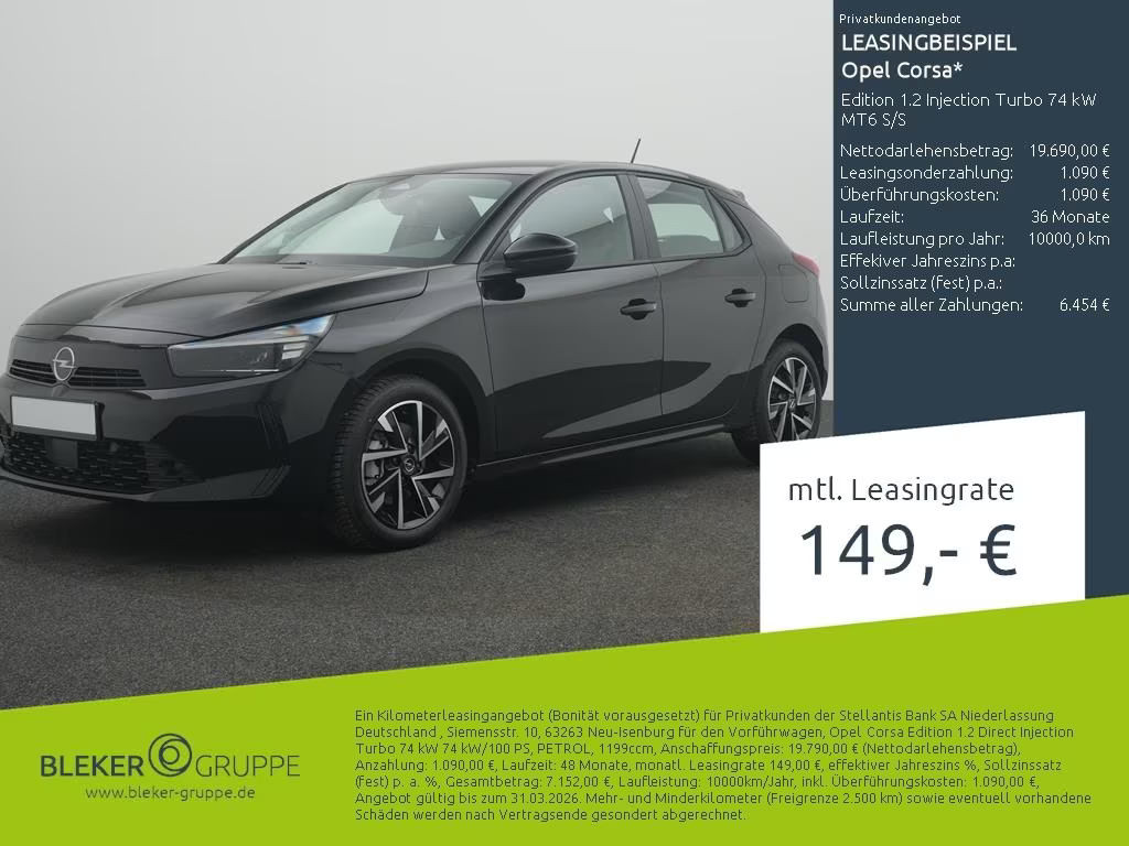 Opel Corsa Edition Turbo