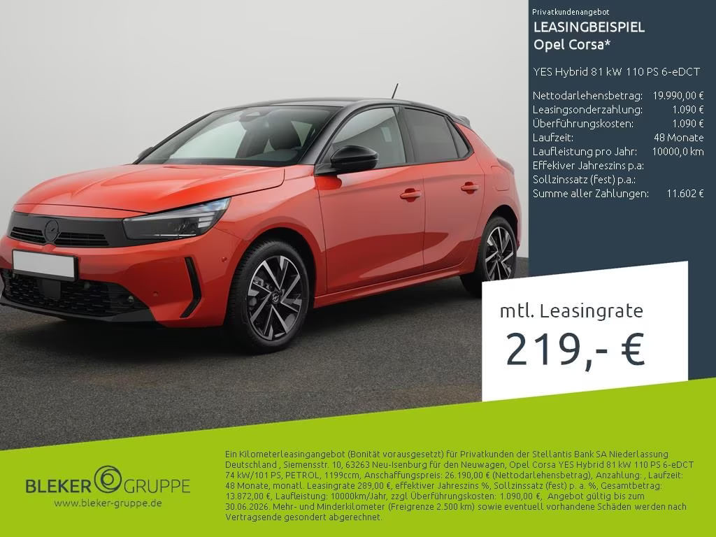 Opel Corsa Hybrid