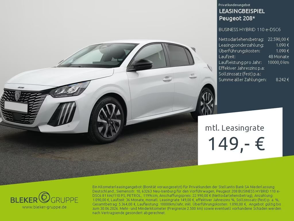 Peugeot e-208 Executive Hybrid