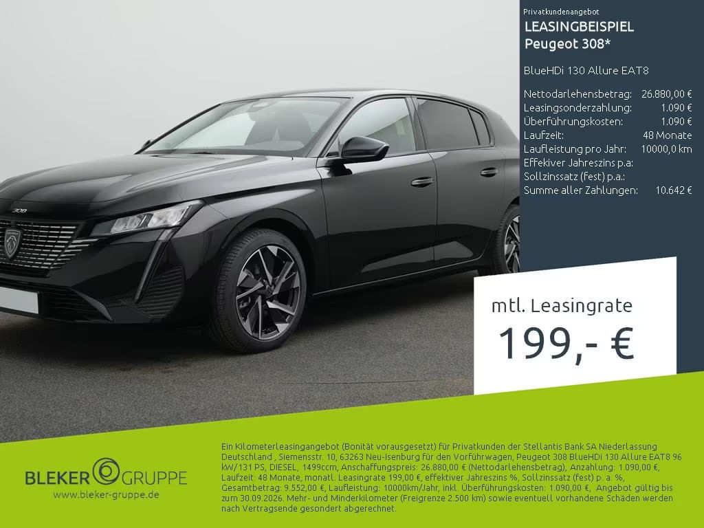 Peugeot 308 Allure Pack BlueHDi EAT8