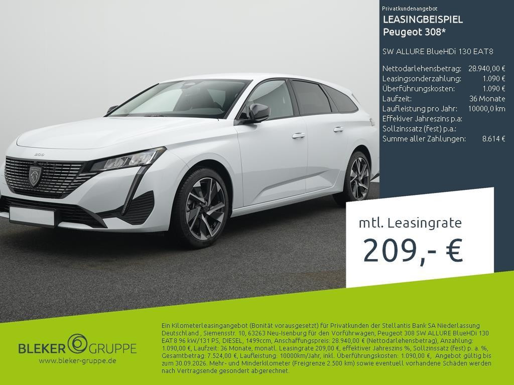 Peugeot 308 Allure Pack BlueHDi SW EAT8