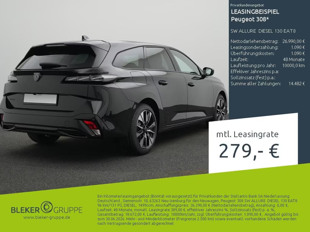 Peugeot 308 Allure Pack SW EAT8