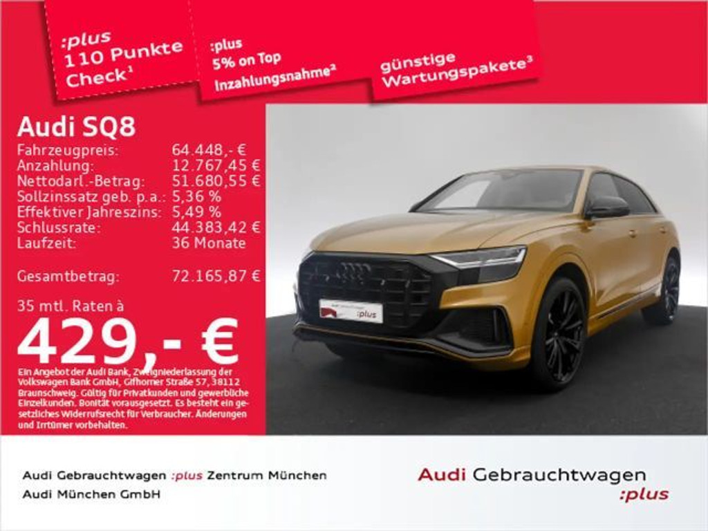 Audi SQ8 TFSI tiptr. 23"Zoll/B&O/Navi+