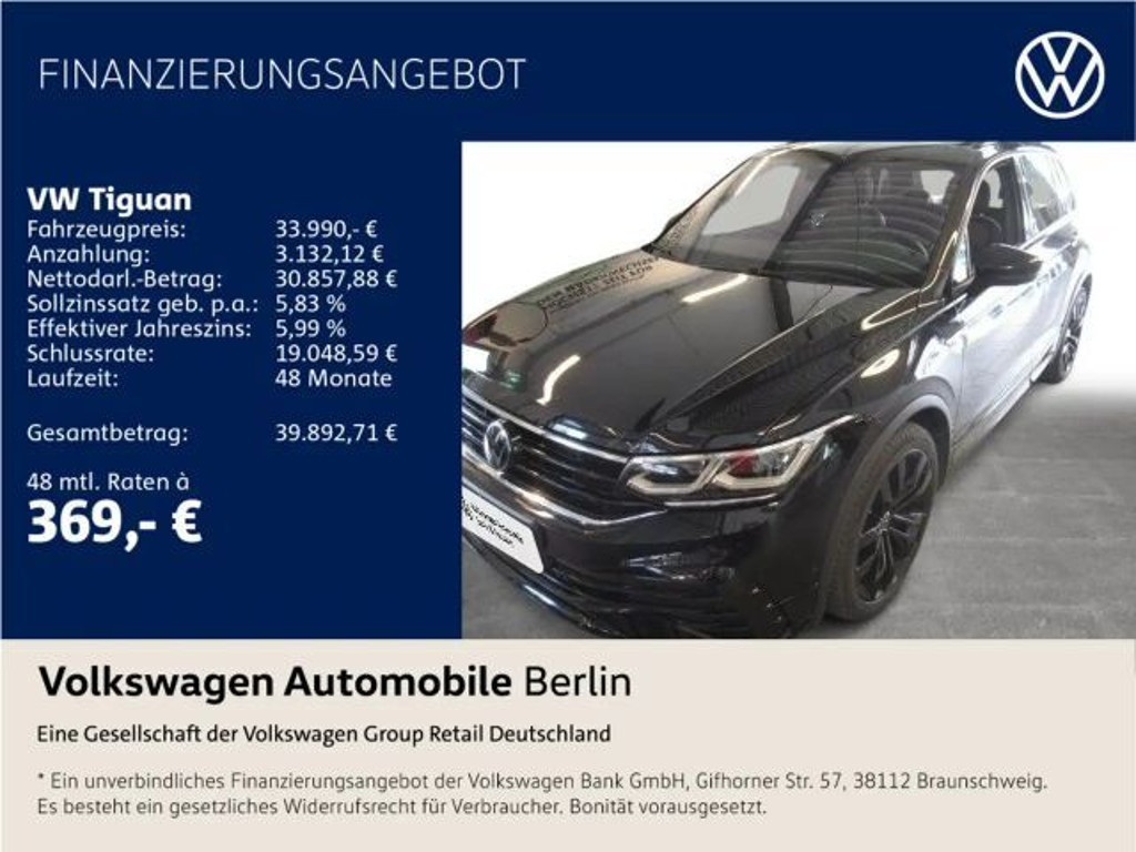 Volkswagen Tiguan R-Line 2.0 TDI