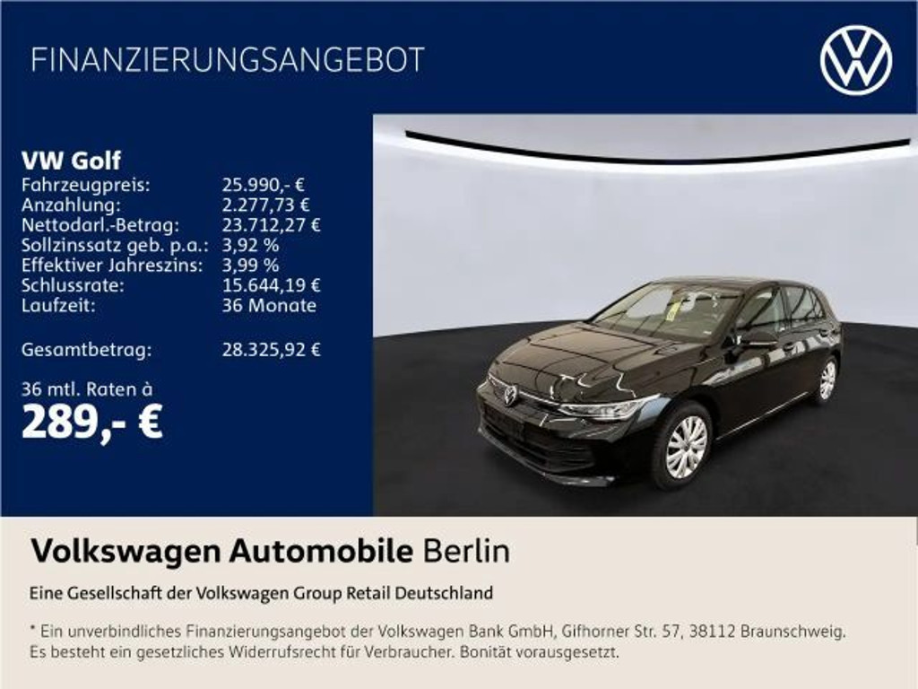 Volkswagen Golf Life Golf VIII 2.0 TDI