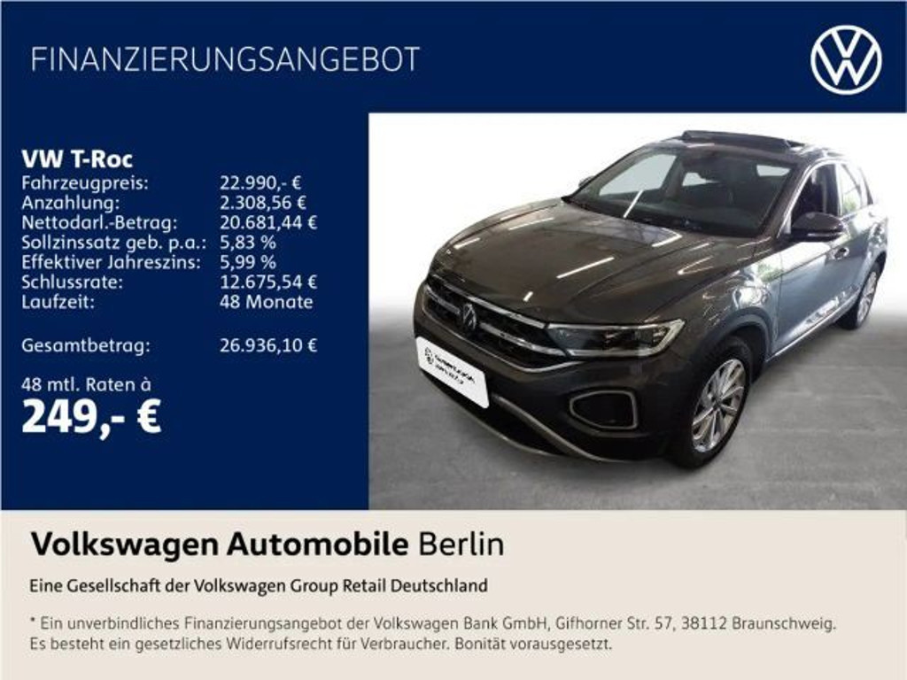 Volkswagen T-Roc Style 1.5 TSI