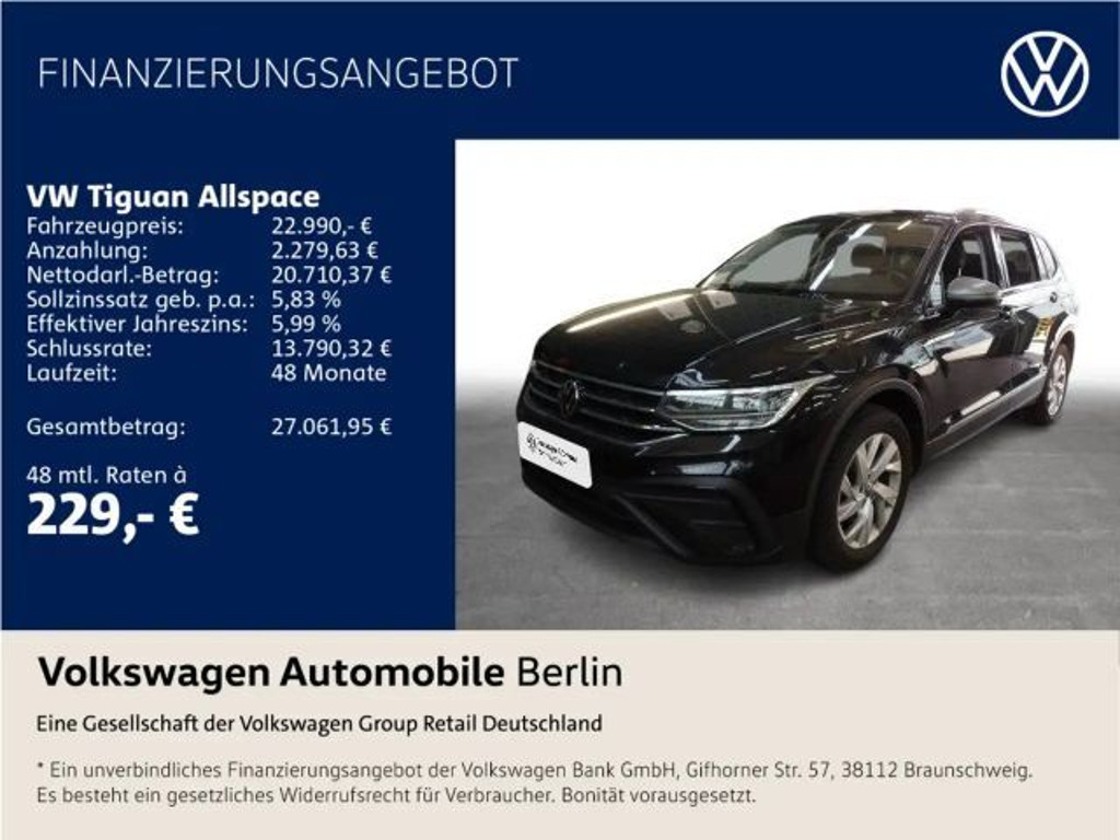 Volkswagen Tiguan Life Allspace 2.0 TDI