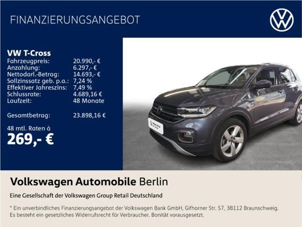 Volkswagen T-Cross Style 1.0 TSI