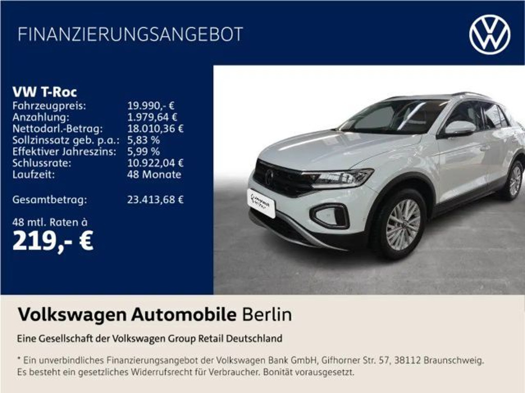 Volkswagen T-Roc Life 1.5 TSI