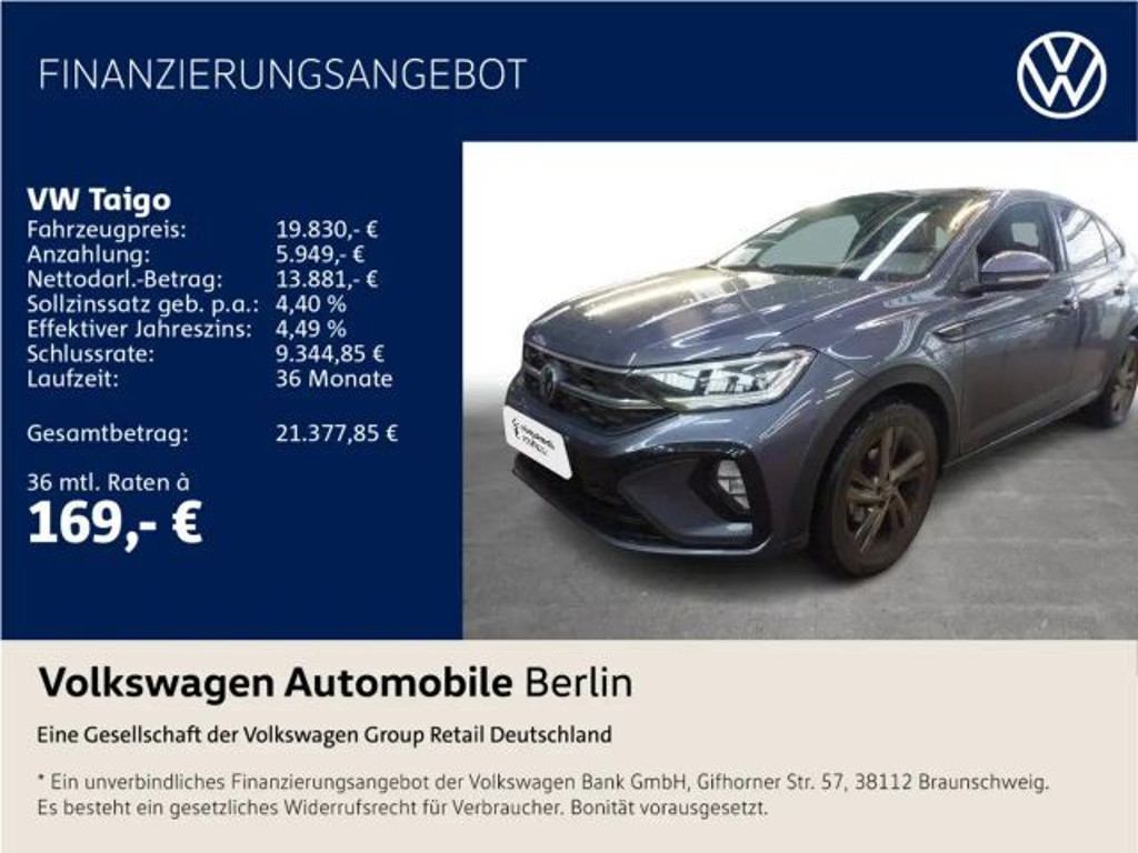 Volkswagen Taigo DSG R-Line 1.0 TSI