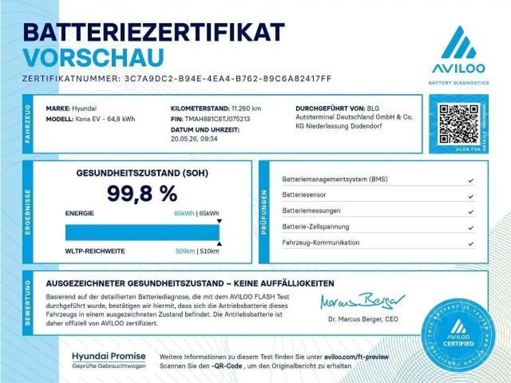 Hyundai Kona Electric Trend 2WD