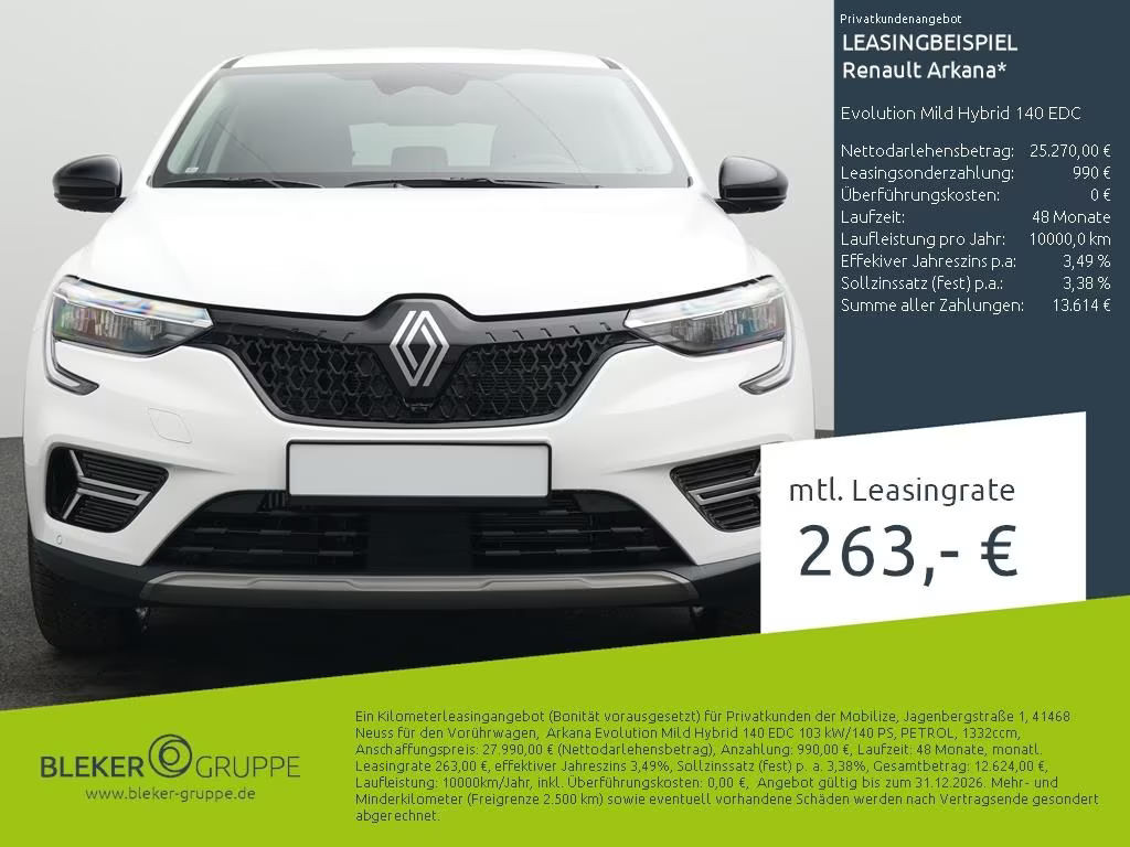 Renault Arkana EDC Hybrid Evolution