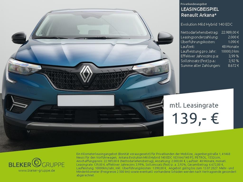 Renault Arkana EDC Hybrid Evolution