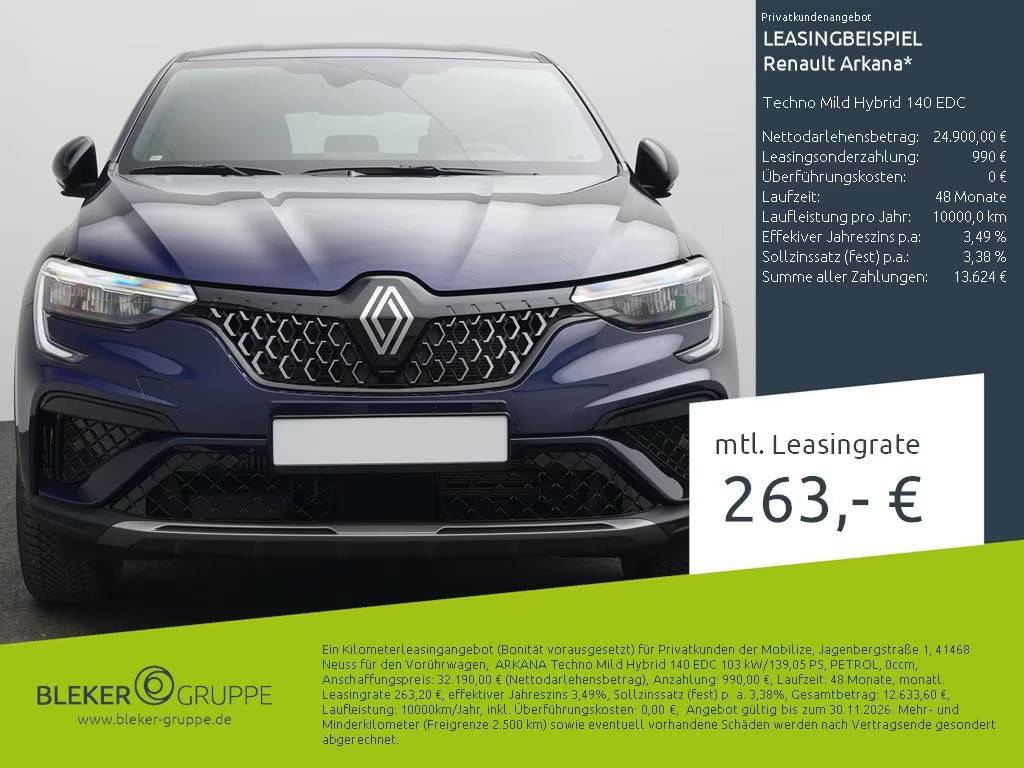 Renault Arkana EDC Hybrid Techno