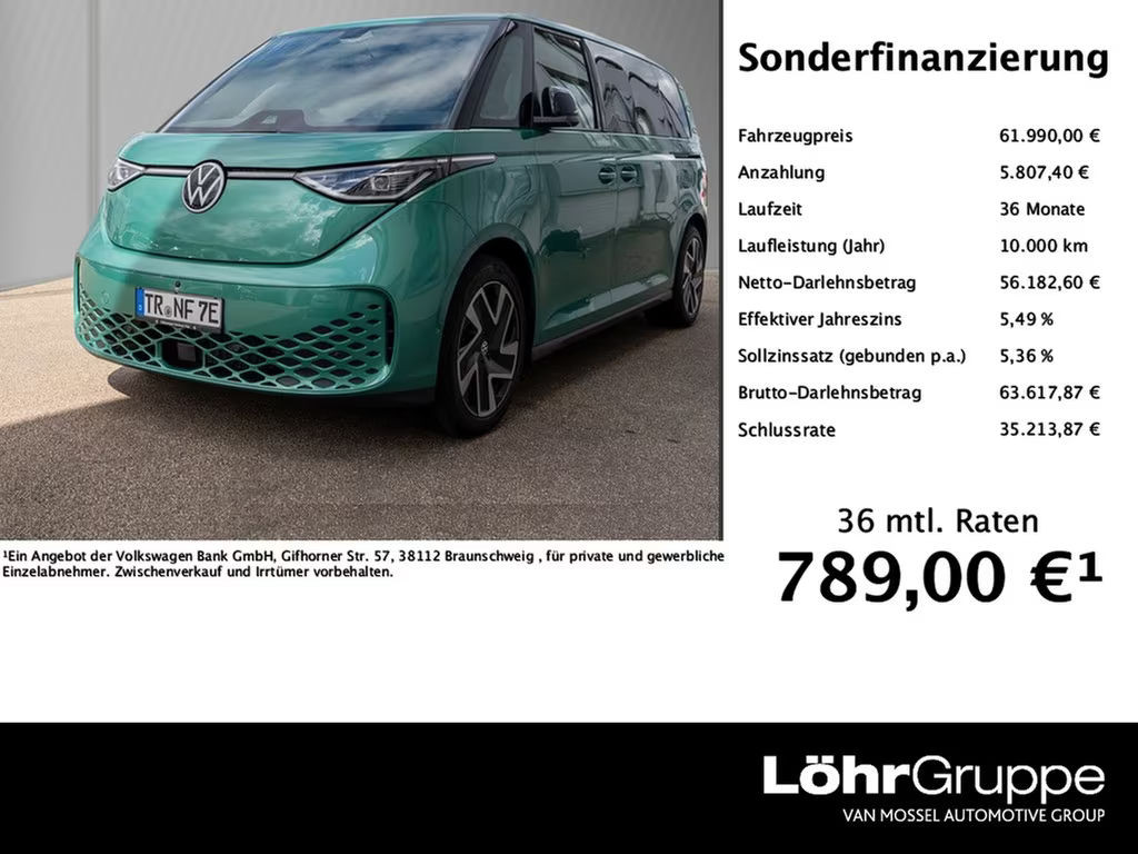 Volkswagen ID.Buzz ID.Buzz LR Goal AHK, Area-View, Wärmepumpe