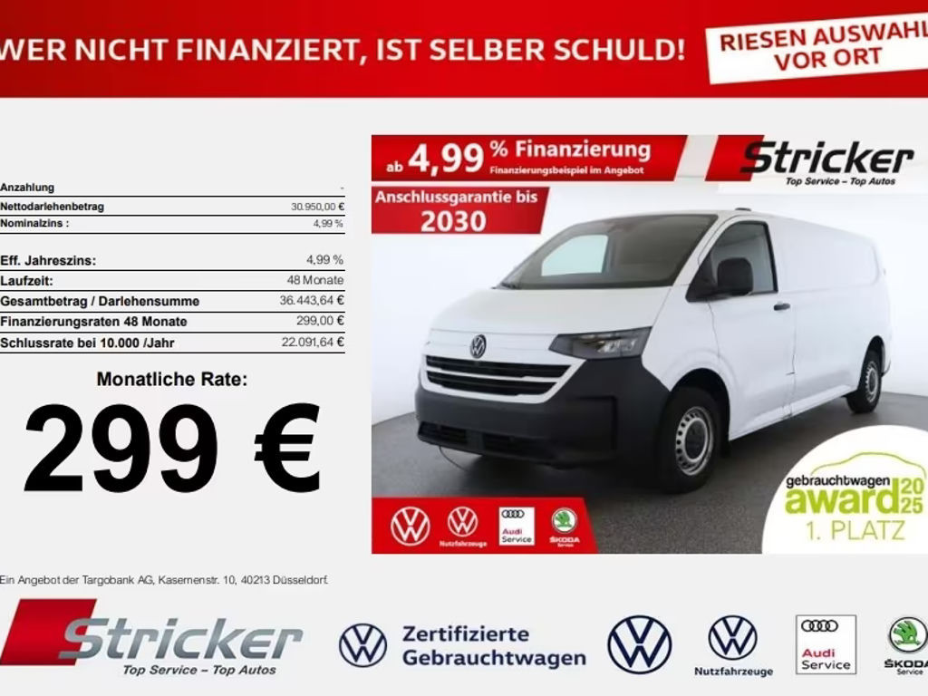 Volkswagen Transporter 2.0 TDI Lang T7