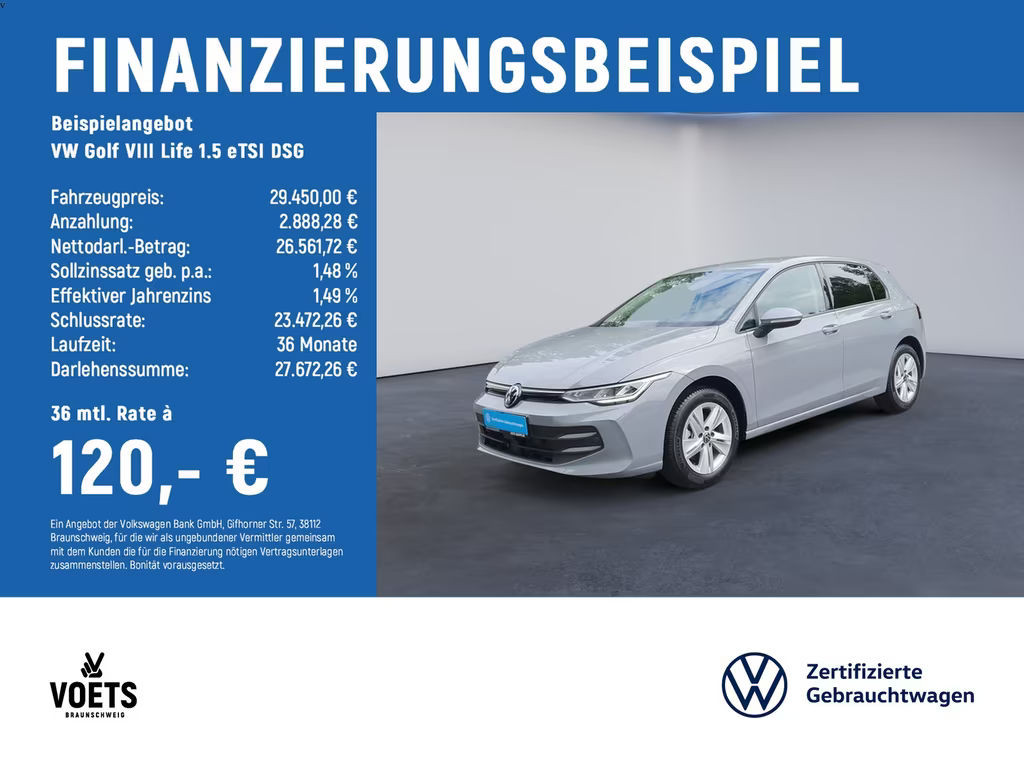 Volkswagen Golf DSG Life Golf VIII 1.5 eTSI