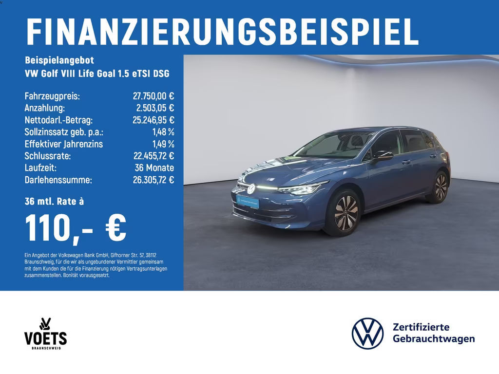 Volkswagen Golf DSG Life Golf VIII 1.5 eTSI