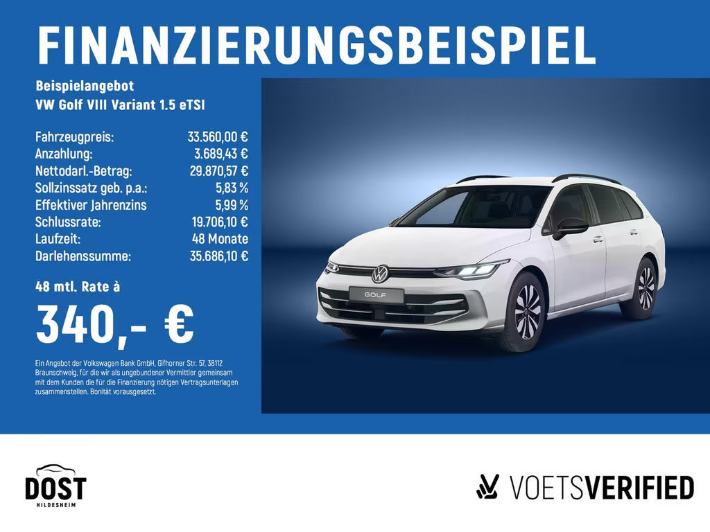 Volkswagen Golf Variant Golf VIII 1.5 eTSI