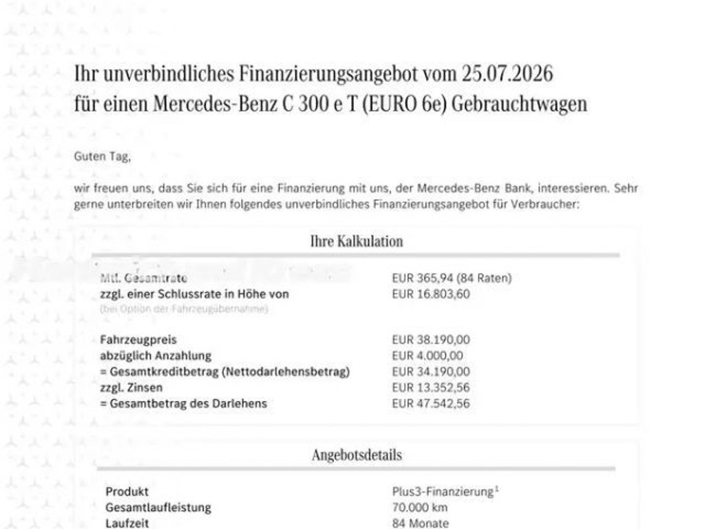 Mercedes-Benz C-Klasse