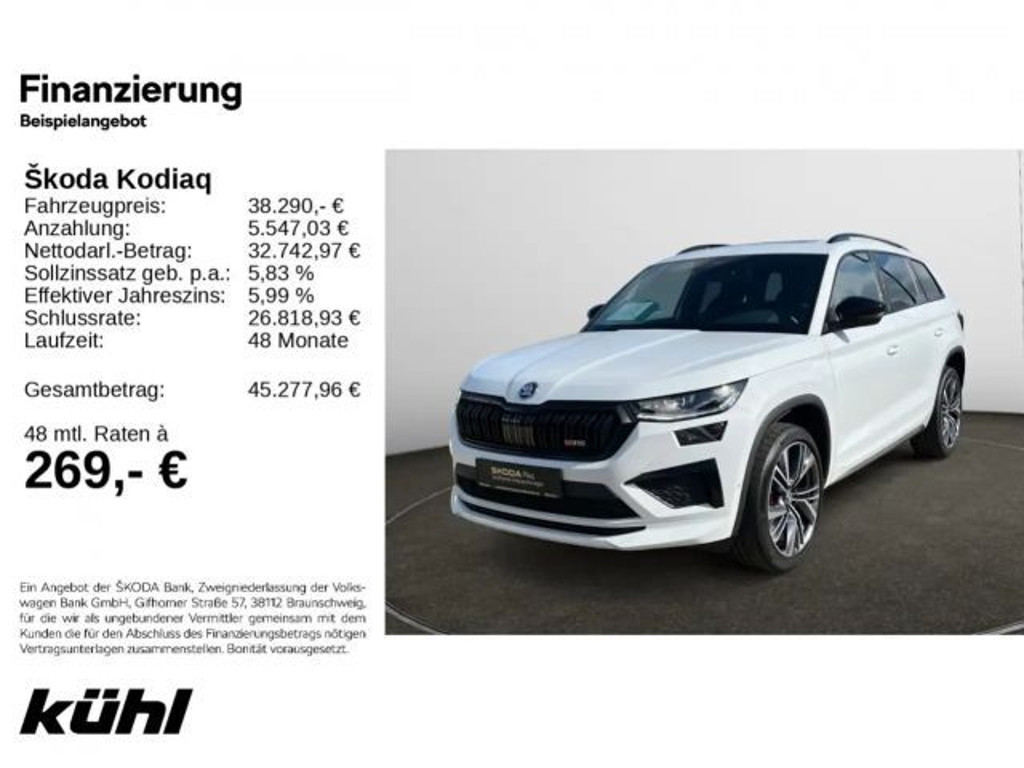 Skoda Kodiaq 4x4 RS 2.0 TSI