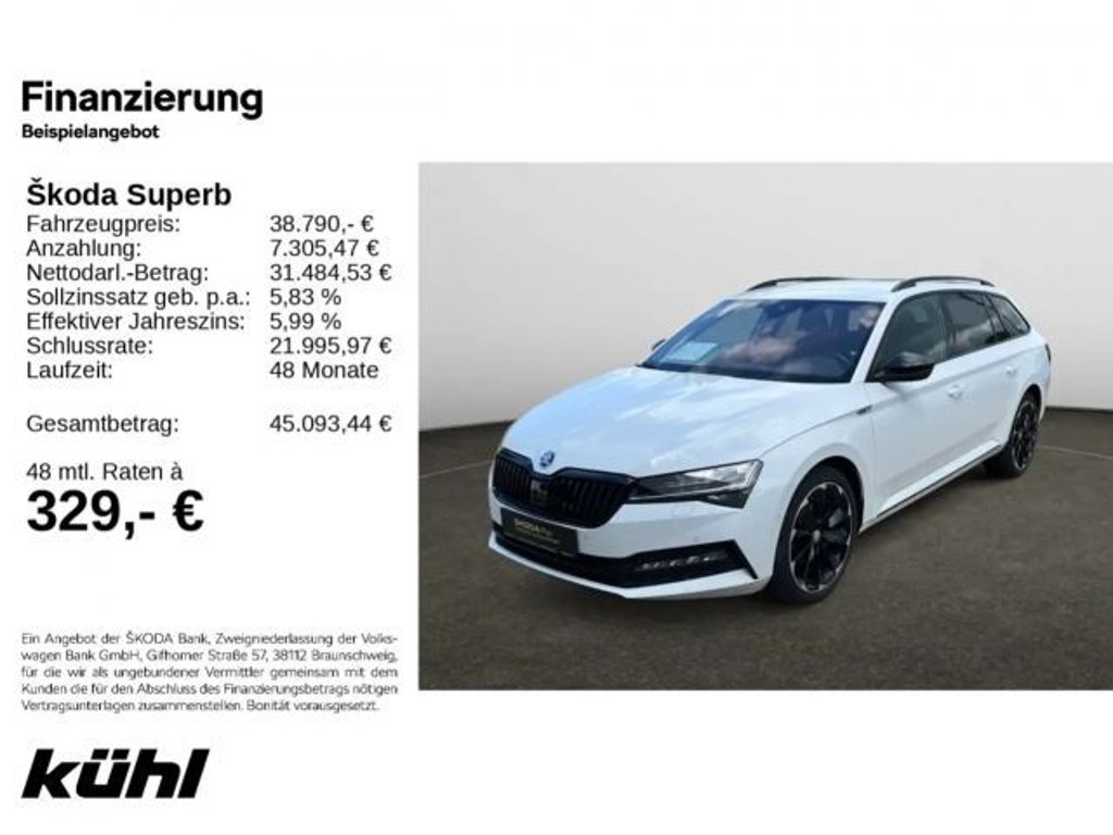 Skoda Superb Combi Sportline 2.0 TDI
