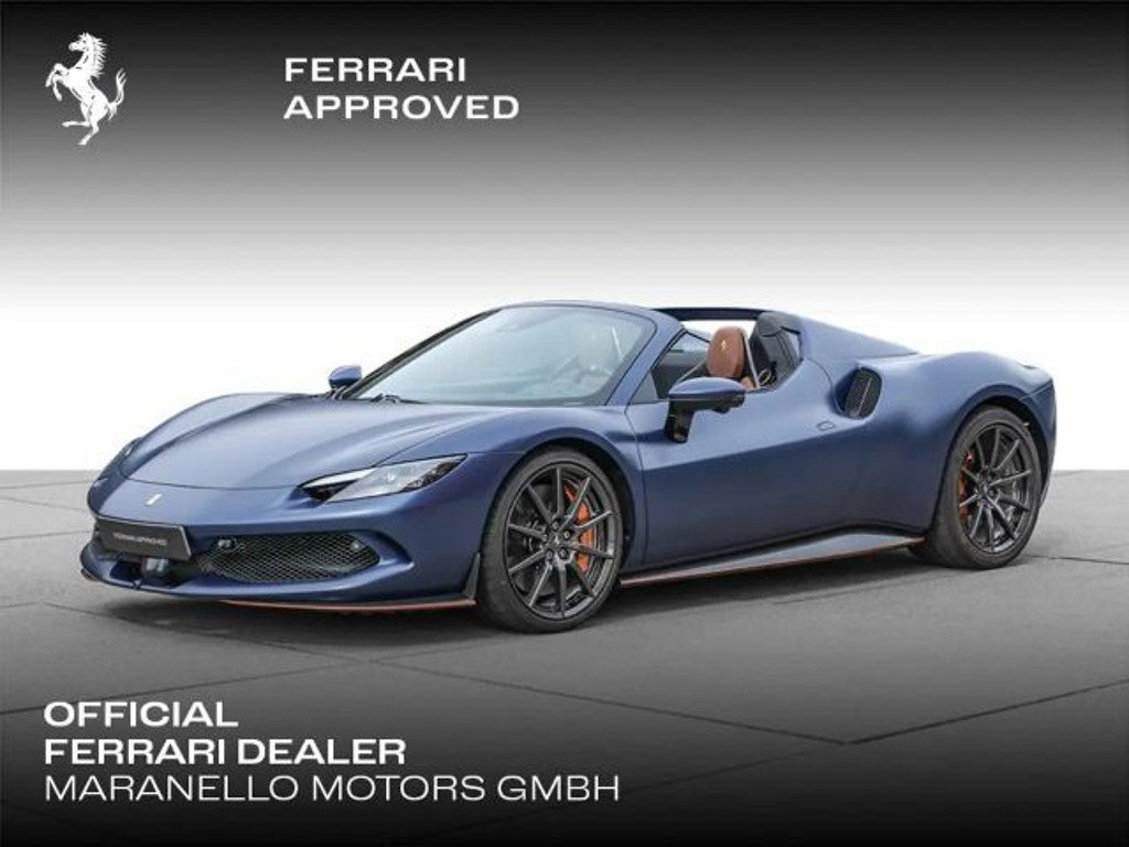 Ferrari 296 *Blu Swaters Opaco*Lift*JBL*Carbon+LED*
