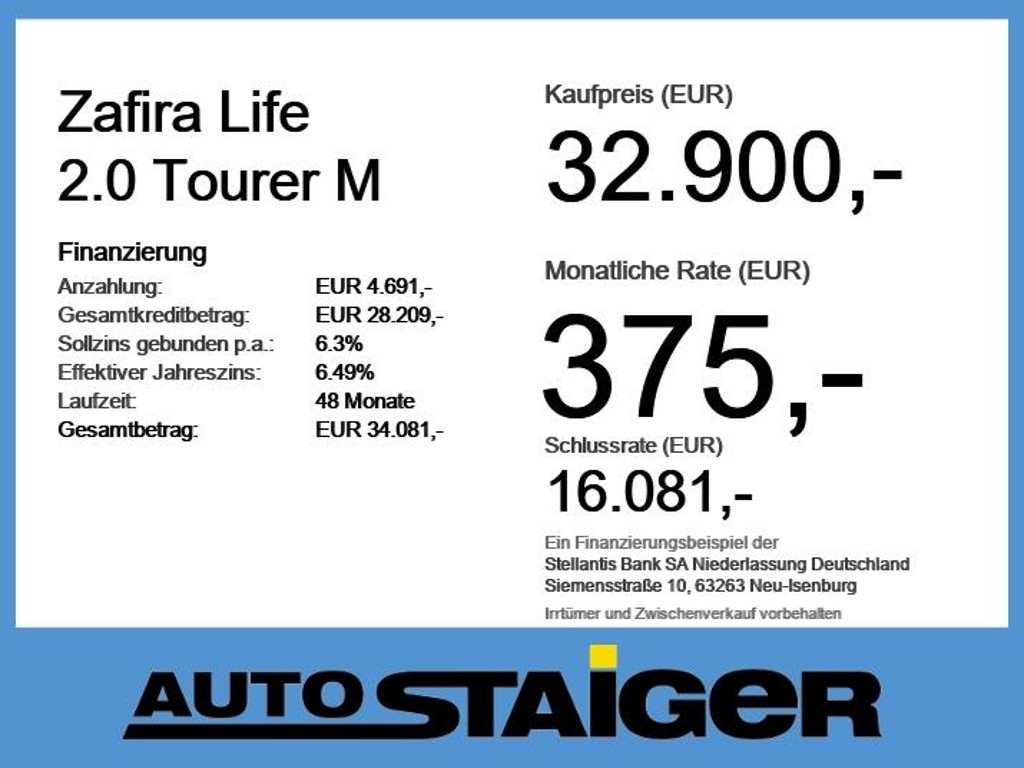 Opel Zafira Life