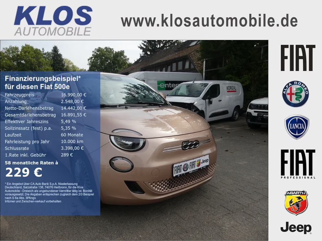 Fiat 500e Icon 42 kWh