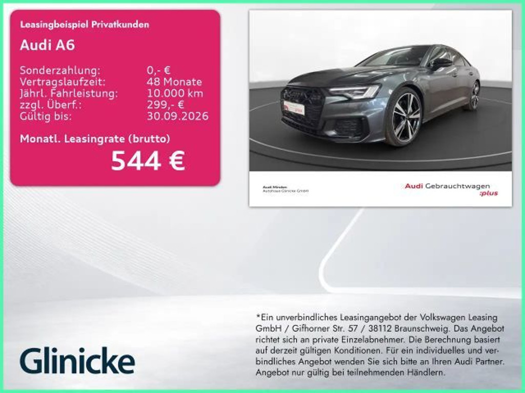 Audi A6 Sedan Quattro S-Line Hybride