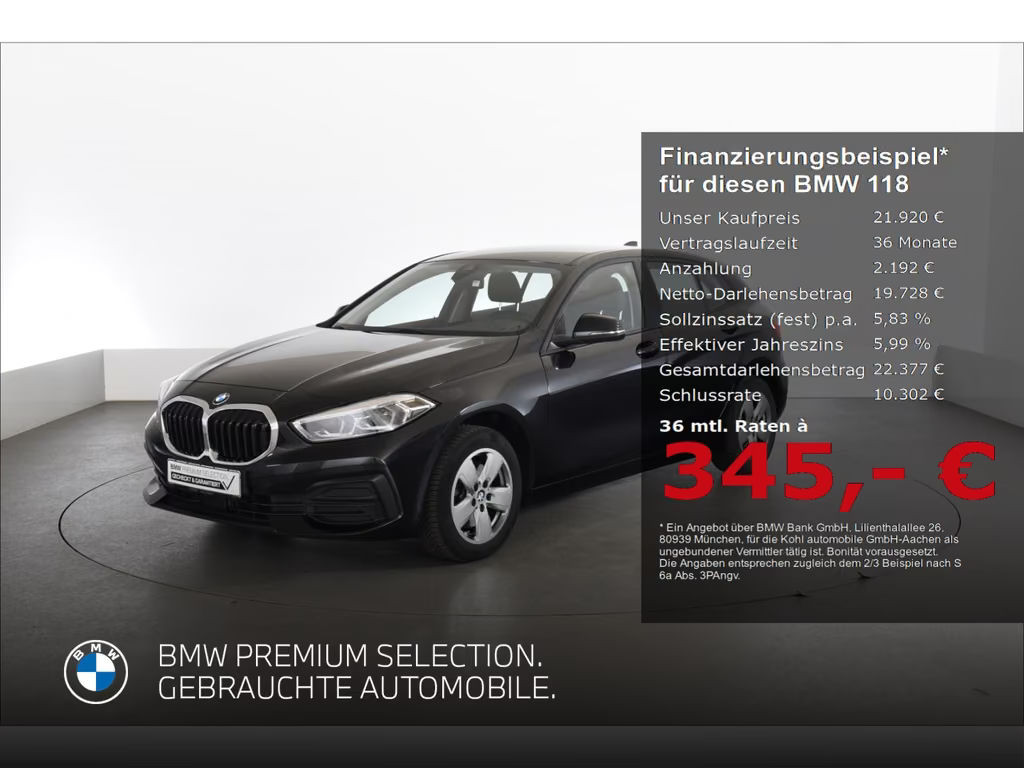 BMW 1 Serie 118 Advantage pakket Sedan 118i