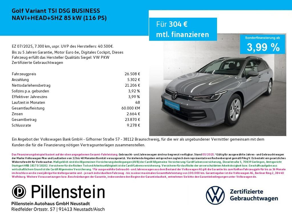 Volkswagen Golf Business DSG Variant