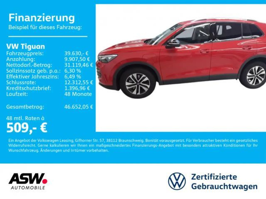 Volkswagen Tiguan DSG eHybrid 1.5 TSI