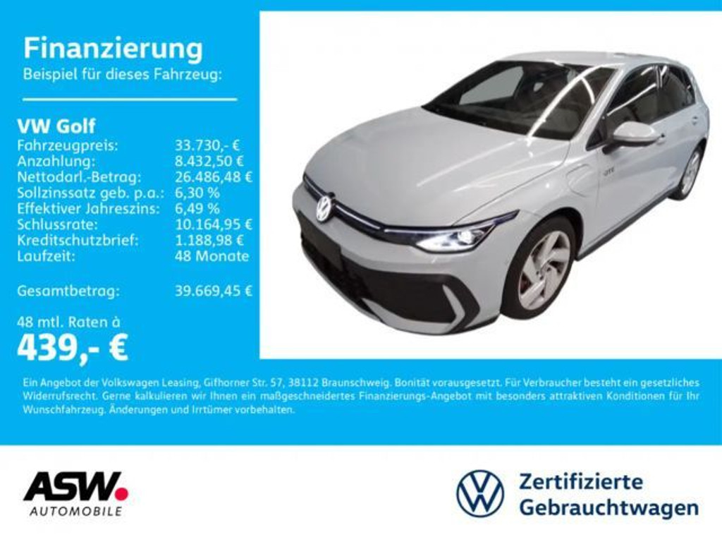 Volkswagen Golf DSG GTE eHybrid