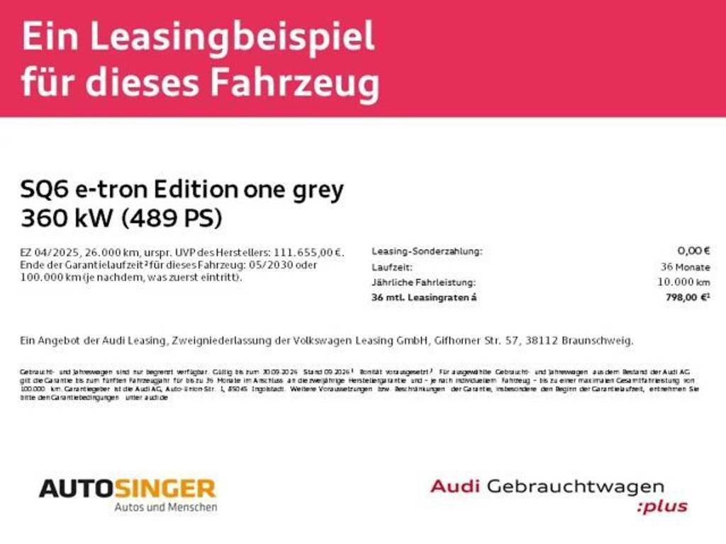 Audi SQ6 e-tron