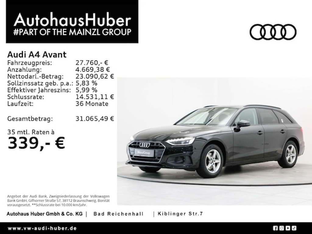 Audi A4 Avant S-Tronic 35 TDI