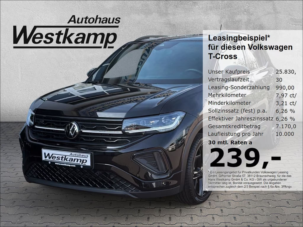 Volkswagen T-Cross DSG Style R-Line 1.0 TSI IQ.Drive