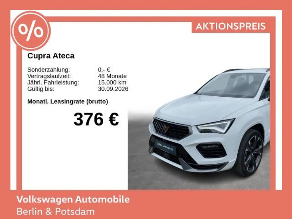 Cupra Ateca 4Drive 2.0 TSI DSG
