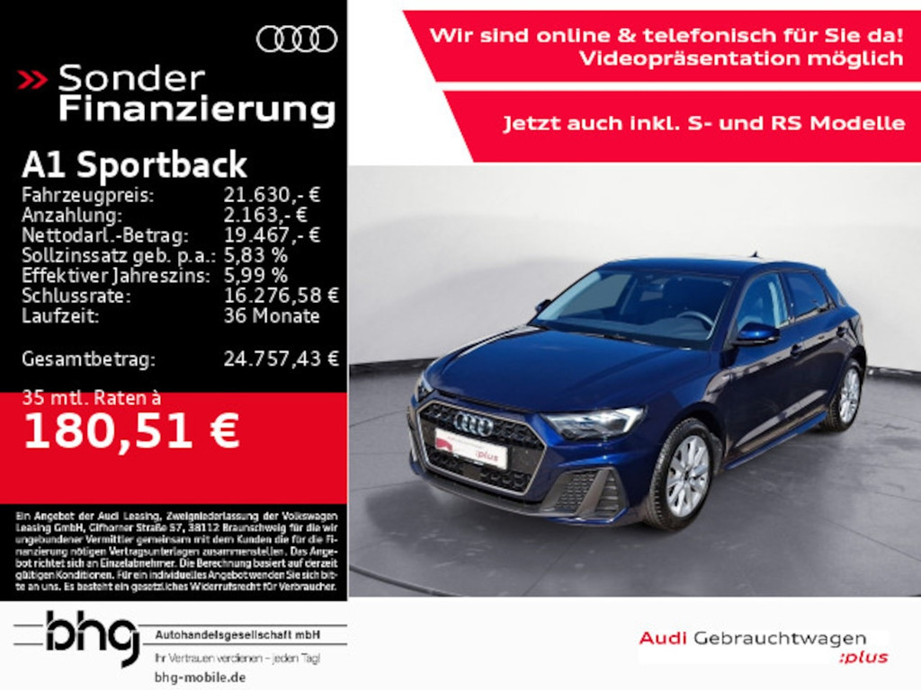 Audi A1 Sportback S-Line 30 TFSI
