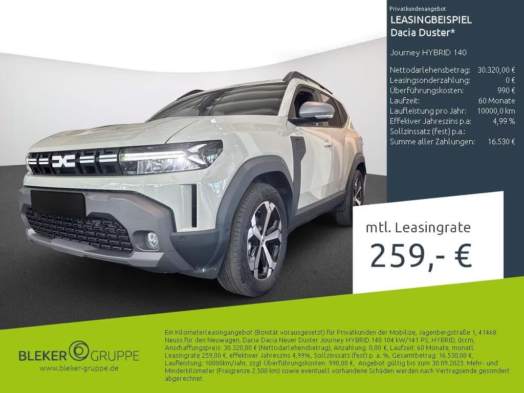 Dacia Duster Hybrid 140