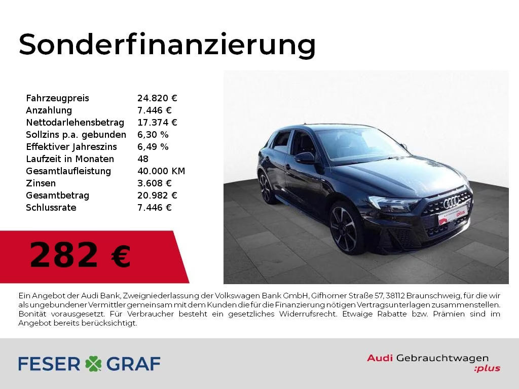 Audi A1 Sportback S-Line S-Tronic 40 TFSI
