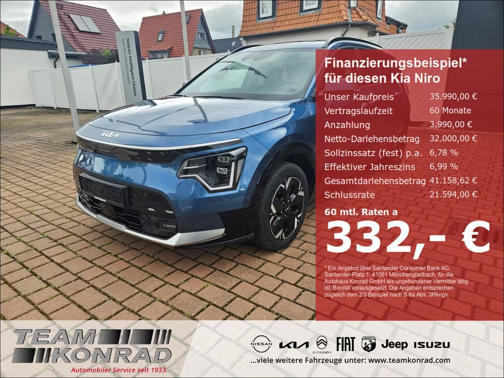 Kia Niro e-Inspiration Wärmepumpe Technikpaket Autom