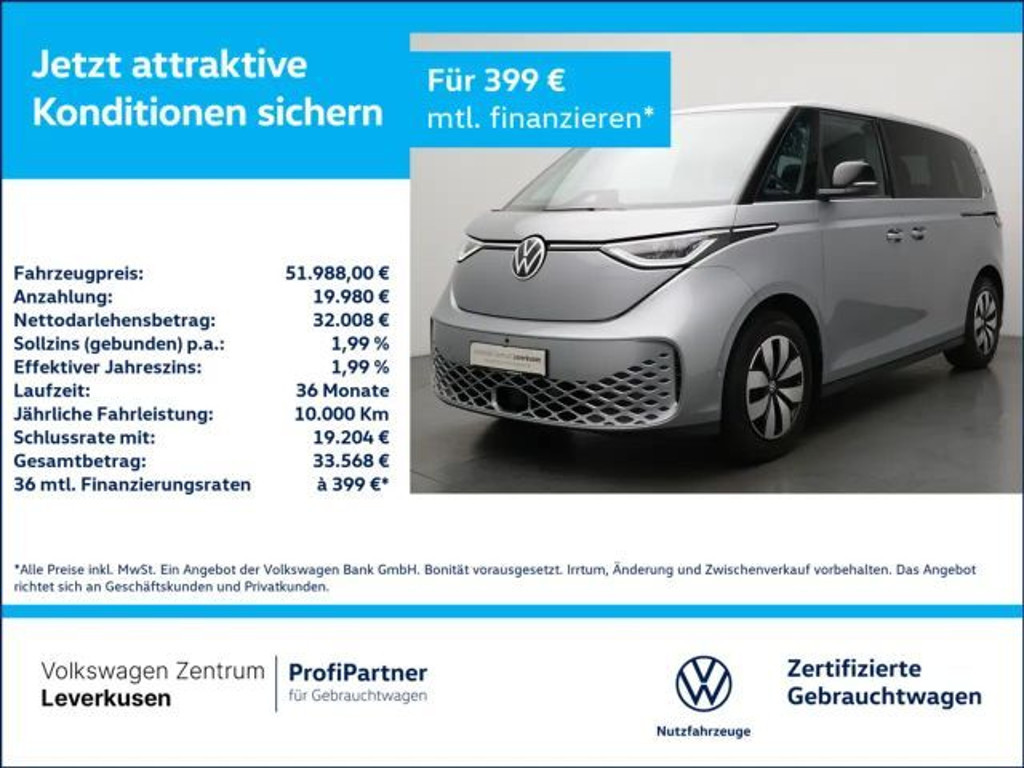 Volkswagen ID.Buzz CARPLAY 360°KAM H/K ACC PDC LED