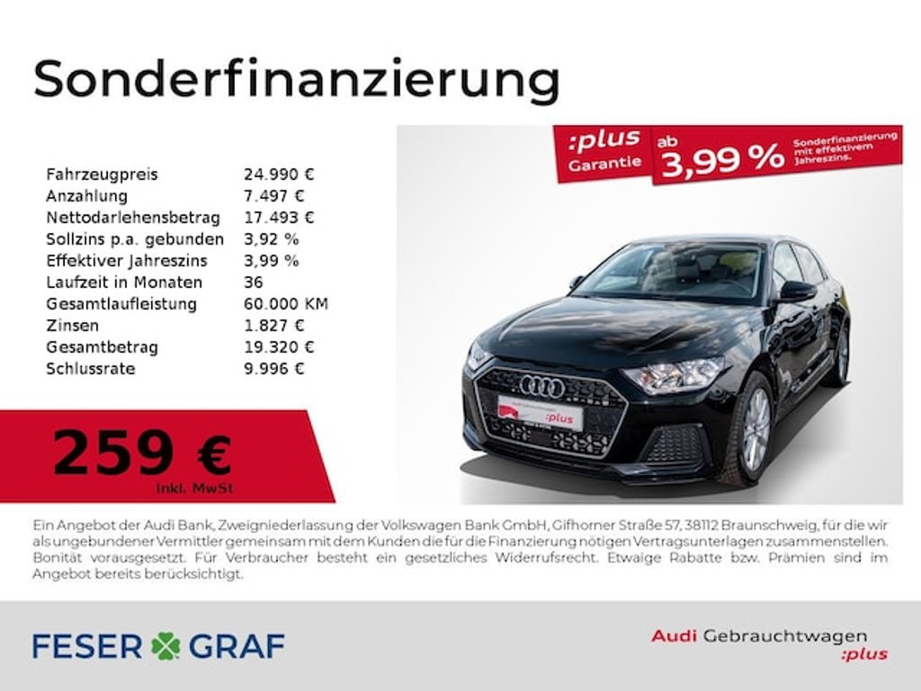 Audi A1 Sportback S-Tronic 30 TFSI