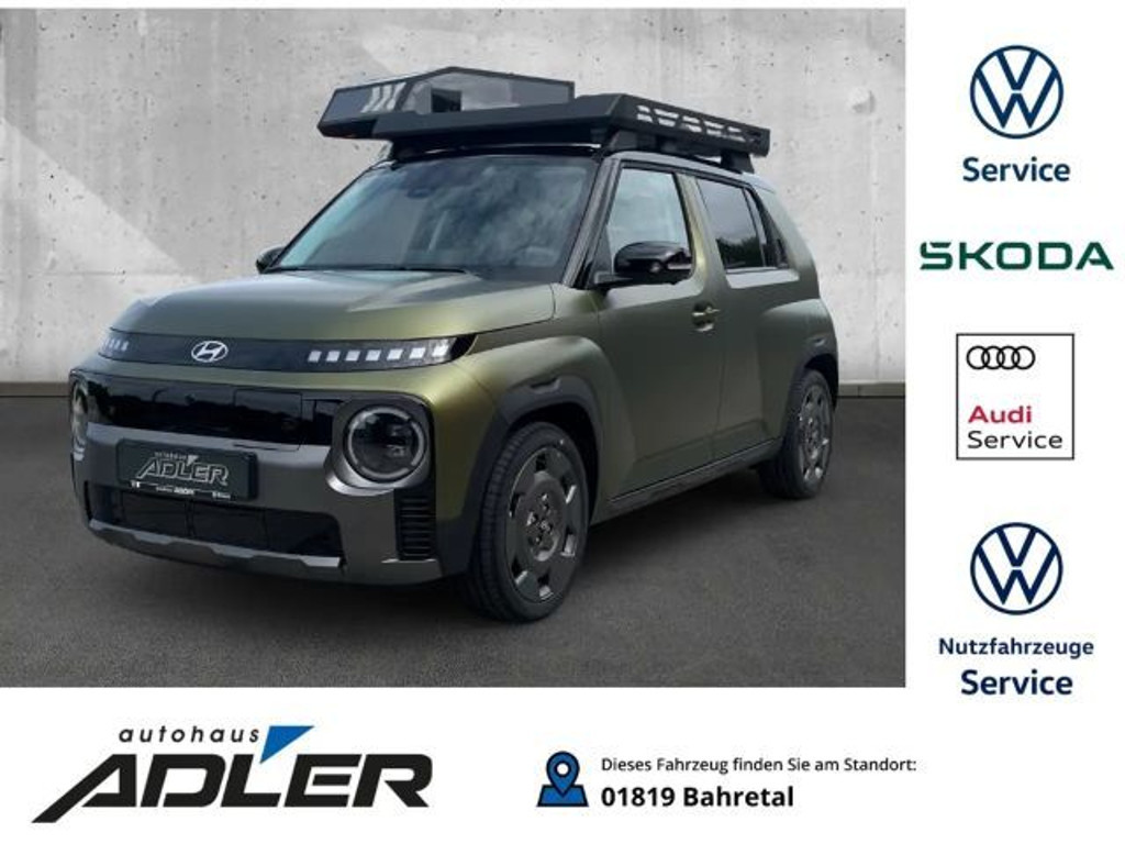 Hyundai INSTER CROSS 85kW DACHKORB*MATT-GRÜN*SOFORT