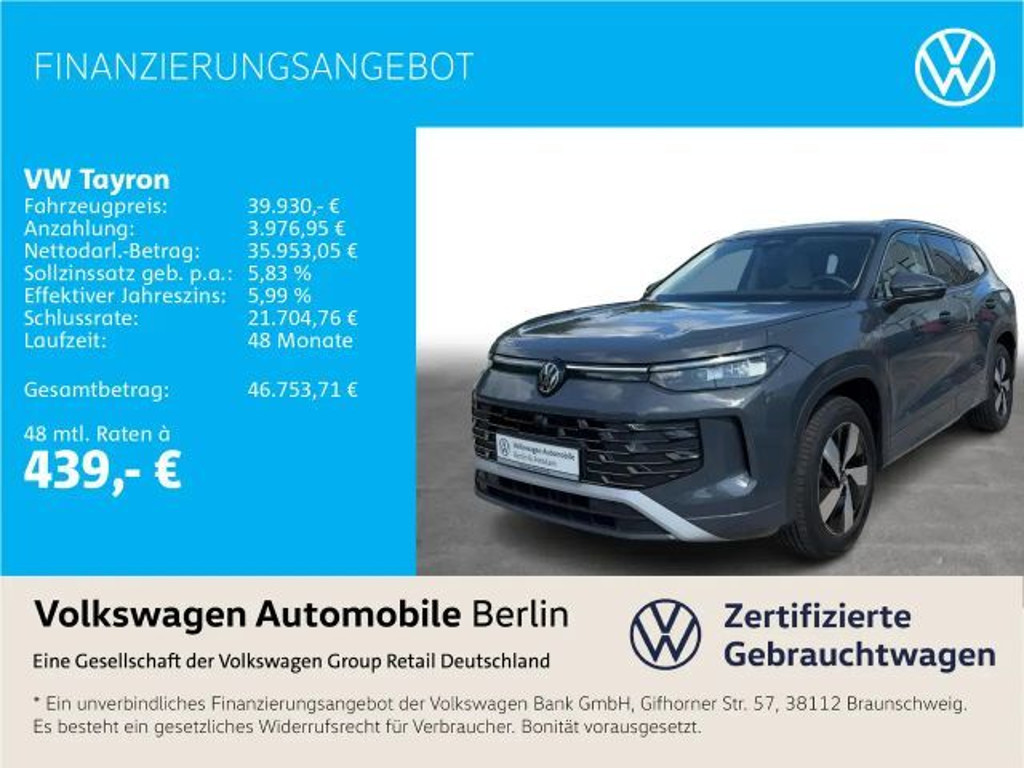 Volkswagen Tayron DSG 1.5 eTSI Elegance Elegance