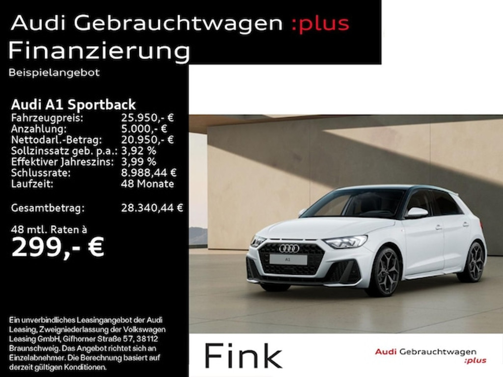 Audi A1 Sportback S-Line S-Tronic 25 TFSI