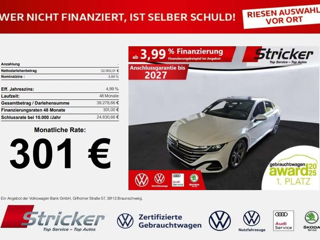 Volkswagen Arteon DSG R-Line 2.0 TDI