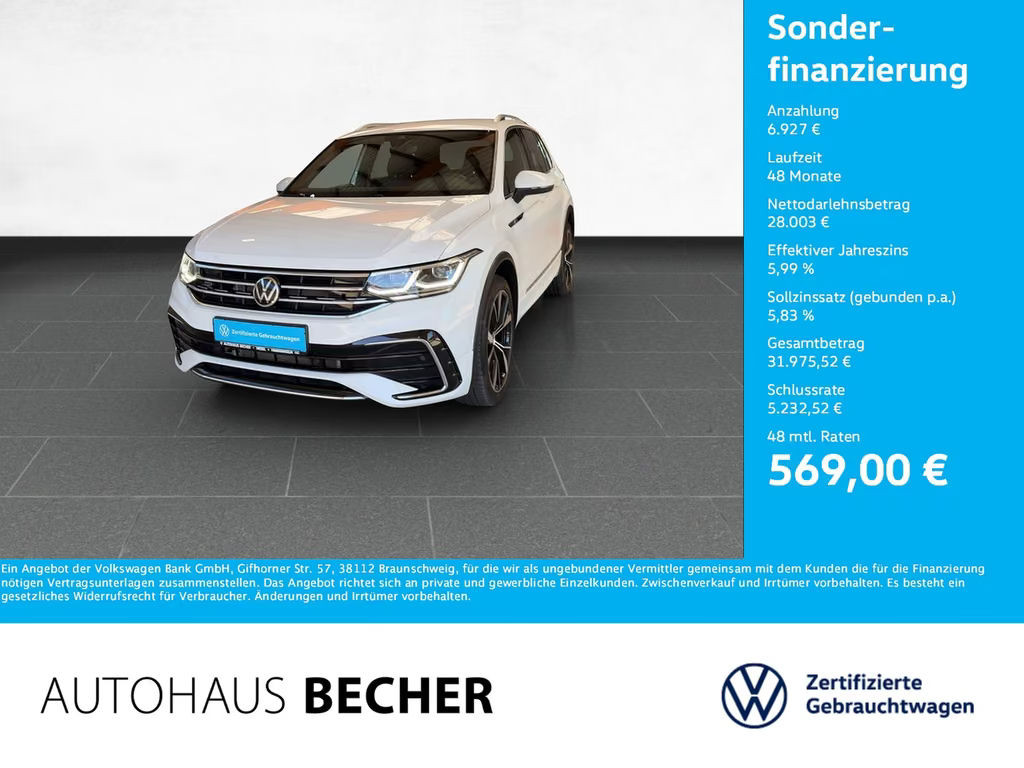 Volkswagen Tiguan DSG R-Line 2.0 TDI