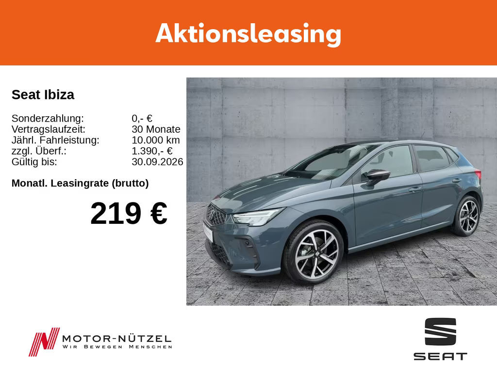 Seat Ibiza FR-lijn 1.0 TSI DSG